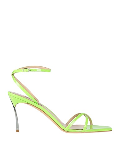 CASADEI Sandals Lime green Leather
