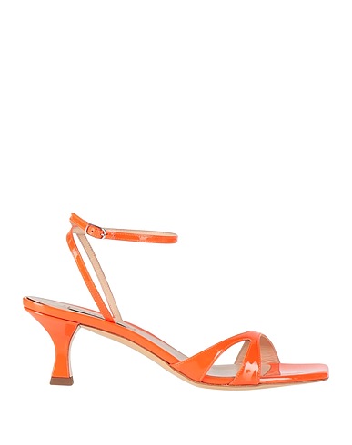 CASADEI Sandals Orange 100% Leather