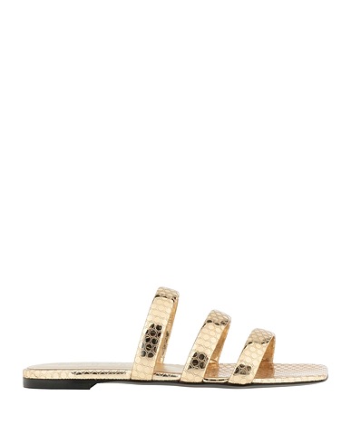 CASADEI Sandalen Platin Gewebefasern