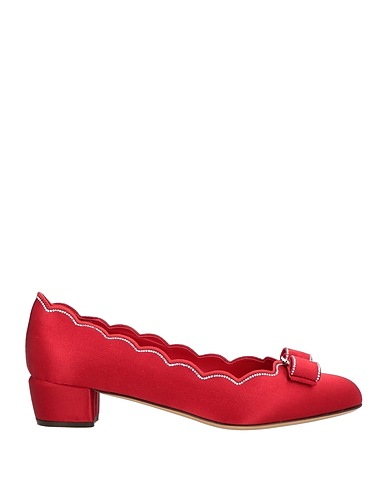 FERRAGAMO Court Red Textile fibres