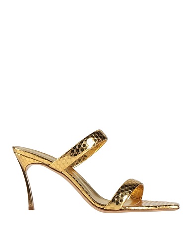 CASADEI Sandals Gold Leather
