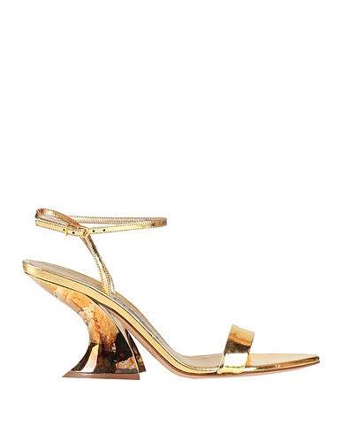 CASADEI Sandals Gold Leather
