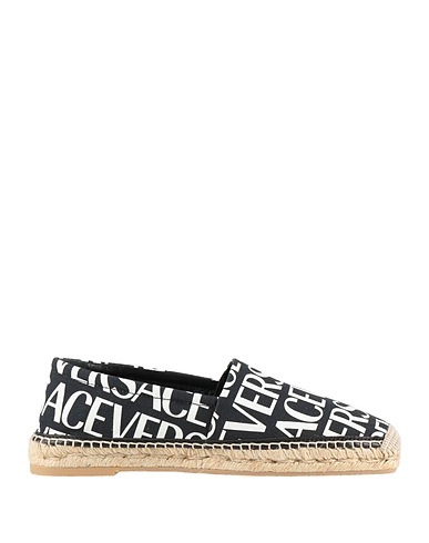 VERSACE Espadrilles Black Textile fibers