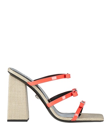 VERSACE Sandalen Koralle Leder