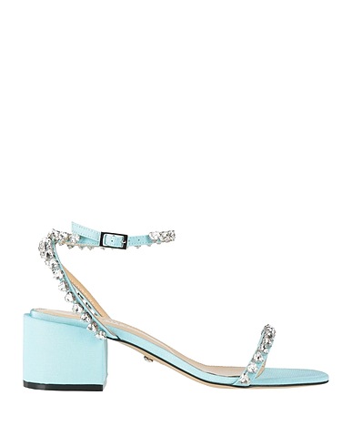 MACH & MACH Sandals Sky blue Textile fibres