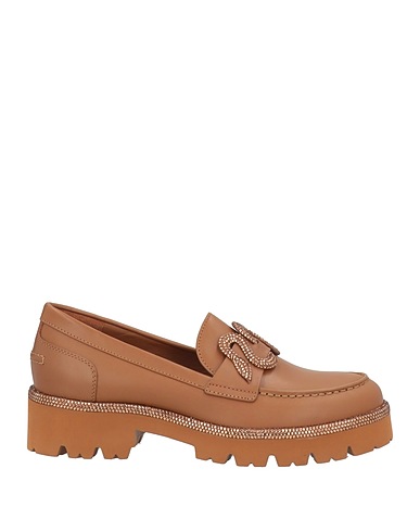 RENE' CAOVILLA Loafers Brown Calfskin