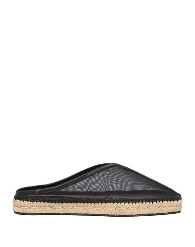 TOTEME Espadrillas Nero Fibre tessili, Pelle
