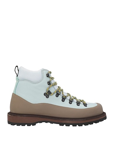 DIEMME Ankle boot Sky blue Leather, Textile fibers