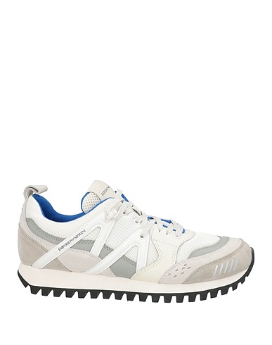 EMPORIO ARMANI Sneakers Ivory 100% Polyamide, Cow leather