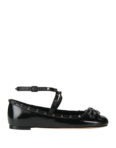 VALENTINO GARAVANI Ballet flats Black Leather