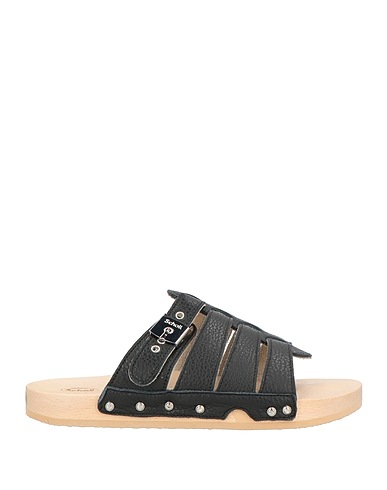 SCHOLL Mules and clogs Black Leather