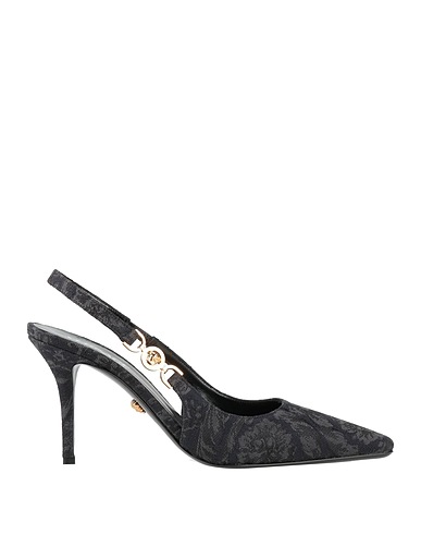 VERSACE Pump Charcoal Textile fibers