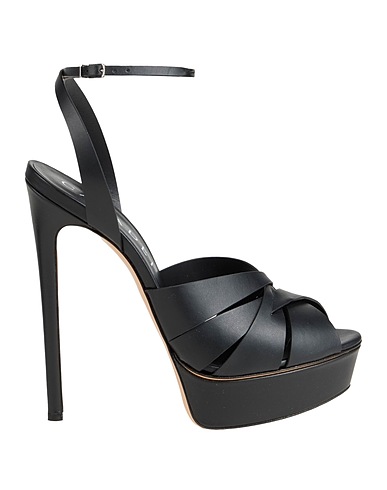 CASADEI Sandals Black Leather