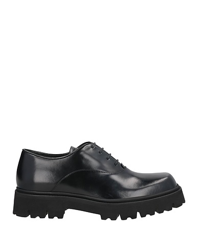 EMPORIO ARMANI Laced shoes Black Calfskin
