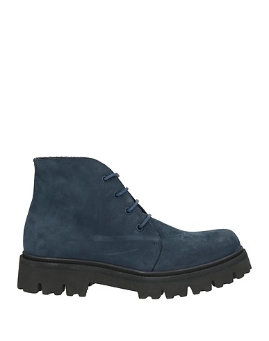 EMPORIO ARMANI Ankle boot Navy blue Leather