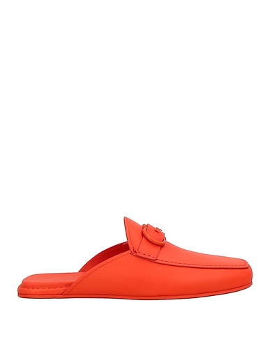 FERRAGAMO Mules and clogs Orange Calfskin