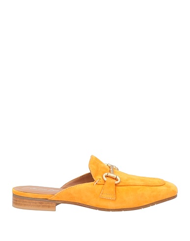 J|D JULIE DEE Mule e zoccoli Giallo ocra Pelle