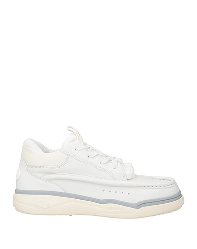 VALENTINO GARAVANI Sneakers White Leather, Textile fibers