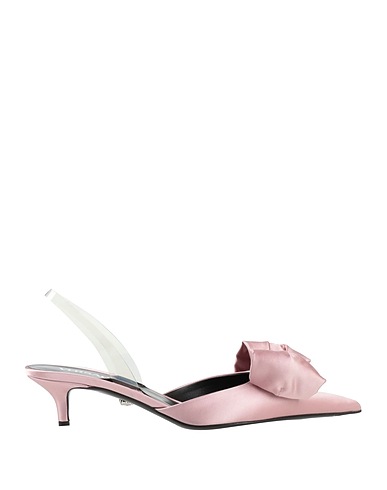 VERSACE Escarpins Rose clair Fibres textiles, Palladium