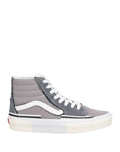 VANS Sneakers Grey Leather, Textile fibers