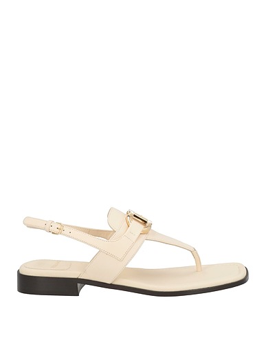 FERRAGAMO Flip flops Ivory Leather