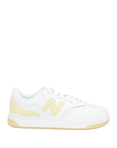 NEW BALANCE Sneakers Bianco Pelle, Fibre tessili
