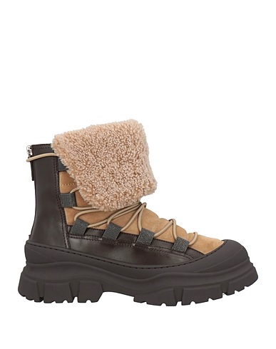 BRUNELLO CUCINELLI Ankle boot Dark brown Leather