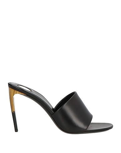SAINT LAURENT Sandals Black Leather