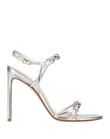 FRANCESCO RUSSO Sandals Silver Leather