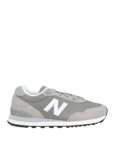 NEW BALANCE Sneakers Grey Leather, Textile fibres