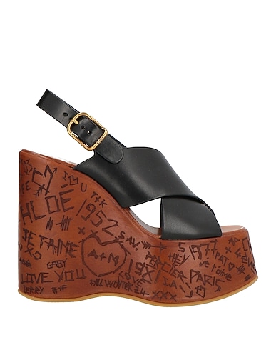CHLOÉ Sandals NERO Leather