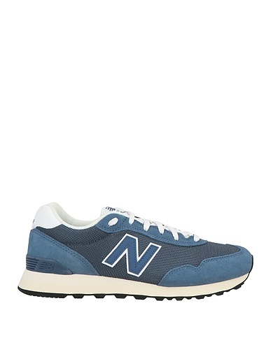 NEW BALANCE Sneakers Navy Leather, Textile fibers