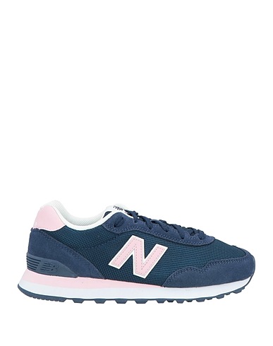 NEW BALANCE Sneakers Navy Leather, Textile fibers