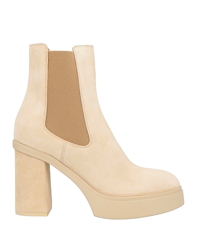 SANTONI Ankle boot Beige Leather