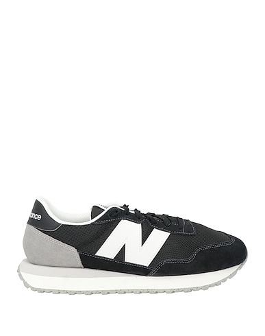 NEW BALANCE Sneakers Black Textile fibres, Leather