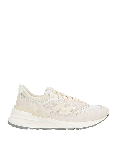 NEW BALANCE Sneakers Off white Leather, Textile fibres
