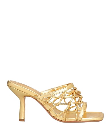 SCHUTZ Sandalen Gold Gewebefasern, Leder