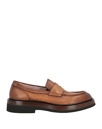 SANTONI Loafers Brown Leather