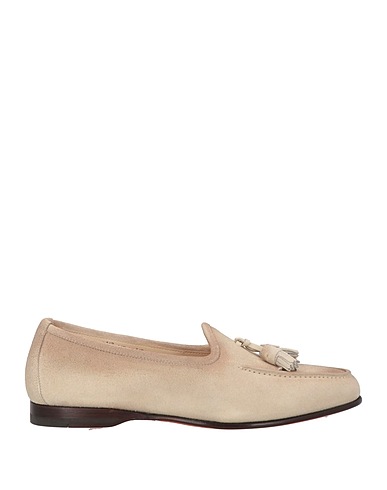 SANTONI Loafers GOODYEAR Beige Leather