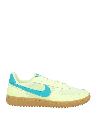 NIKE Sneakers Limettengrün Leder, Gewebefasern