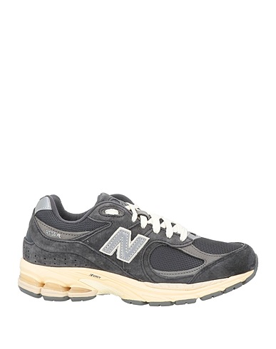 NEW BALANCE Sneakers Charcoal Leather, Textile fibers