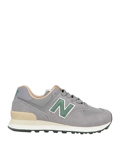 NEW BALANCE Sneakers Grey Leather, Textile fibers