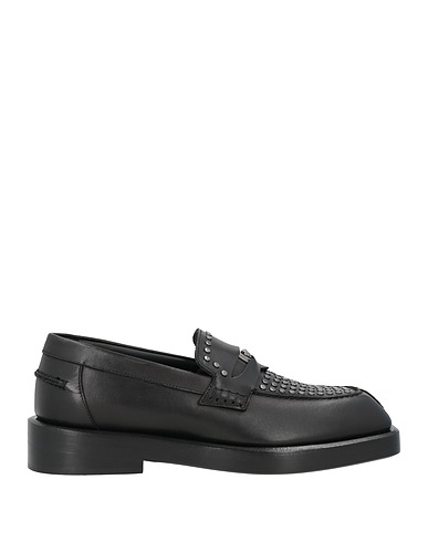 VERSACE Loafers Black Calfskin