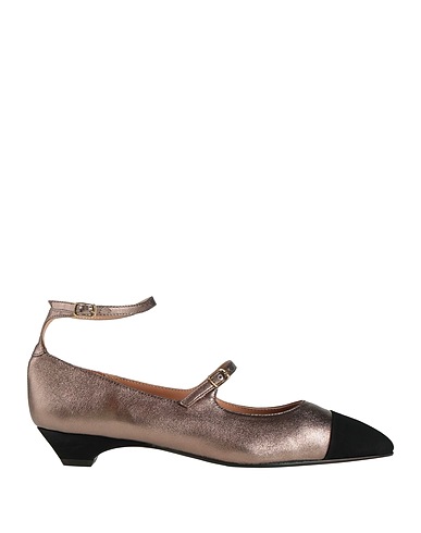 STATUS Ballerinas Stahlgrau Leder
