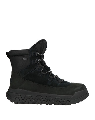 UGG Ankle boot Black Leather, Textile fibers