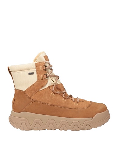 UGG Ankle boot Brown Leather, Textile fibres
