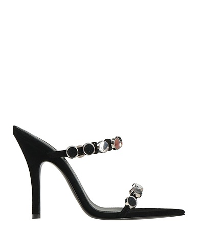 THE ATTICO Sandals Black Leather