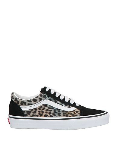 VANS Sneakers Black Leather, Textile fibres