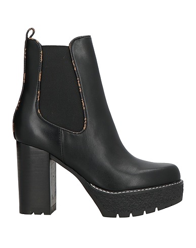 GUESS Ankle boot Black Textile fibres