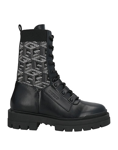 GUESS Ankle boot Black Textile fibres